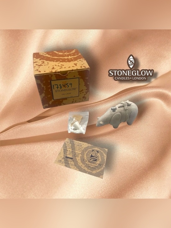 Stoneglow Other - Stoneglow Zuni Bear Oil Lamp 4 hour burn NIB